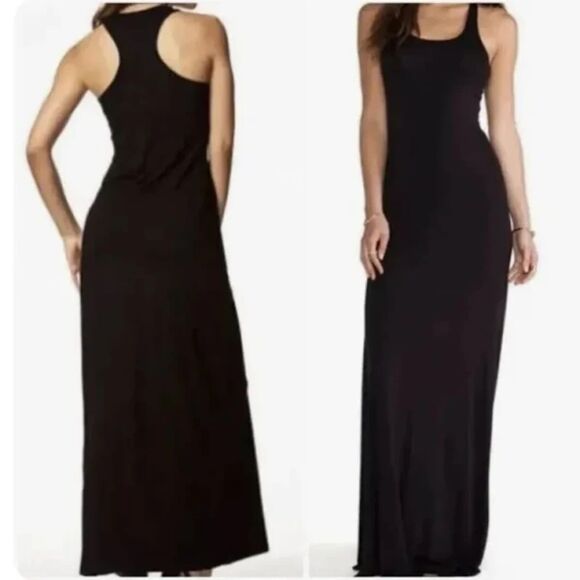 Johnny‎ Was Calme Black Racer Gray Knit Maxi Dress | Size XS - Picture 1 of 7